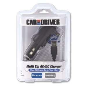 Car and Driver Motorola/Blackberry Kit   Micro USB   V8 Tip Mini USB 