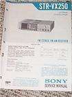 Original Sony STR VX250 Stereo Receiver Service Manual