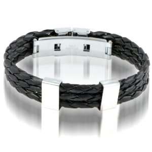   Mens Bracelet 10 MM 8 1/2 Inches with Watch Stainless Steel Lock