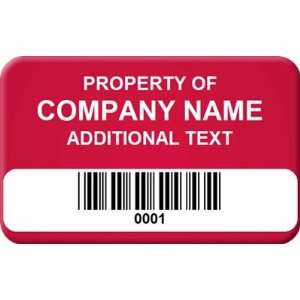  Sequentially Numbered Economy Asset Labels, three lines of 