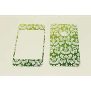  iPhone 3G/3GS Skin Decal Sticker   White Flowers on Green 