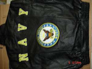 US Navy Leather Jacket New  