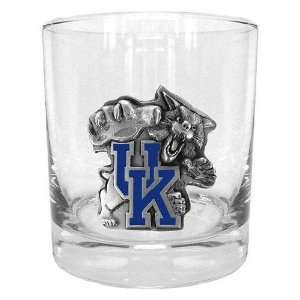    Kentucky Wildcats NCAA Double Rocks Glass