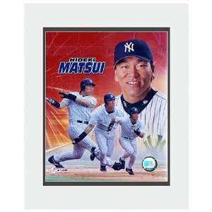   File New York Yankees Hideki Matsui Matted Photo