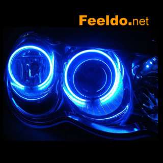 Blue Angel Halo Eyes Ring CCFL Car LED Light Rings Headlights 80mm 