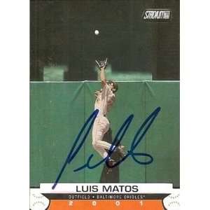   Matos Signed Orioles 2001 Topps Stadium Club Card: Everything Else