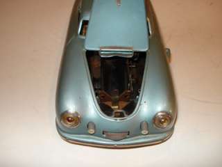 JNF (Germany) Porsche 356 Cp 1:19 Metallic Silver Blue Tinplate/Wind 