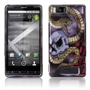   Skull Design Hard 2Pc Plastic Snap On Case for Motorola Droid X MB810