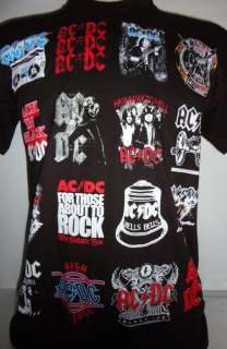   Rockware Rock Album Covers Angus Young Black Mens Tee Shirt M  
