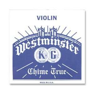  Westminster 4/4 Violin E String   Medium Gauge #26   Plain 
