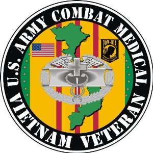 United States Army Combat Medical 1st Award Vietnam Veteran Decal 