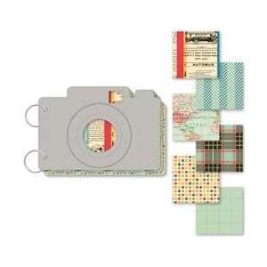  October Afternoon Boarding Pass Mini Chipboard Album; 2 
