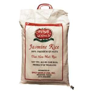 Spicy World Pure Jasmine Rice From Thailand, 10 Pound Bag  