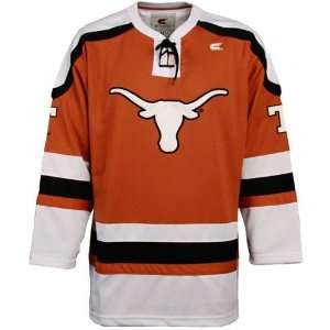   Texas Longhorns Burnt Orange Face Off Hockey Jersey: Sports & Outdoors