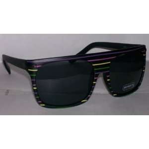  Retro Laser Show Wayfarer Streetwear Sunglasses Black 
