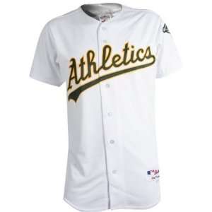  Oakland Athletics Home White Authentic MLB Jersey: Sports 