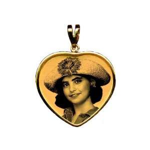  14k Gold Heart Picture Charm 