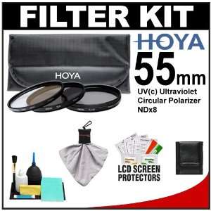  Hoya 55mm 3 Piece Digital Filter Set (HMC UV Ultraviolet 