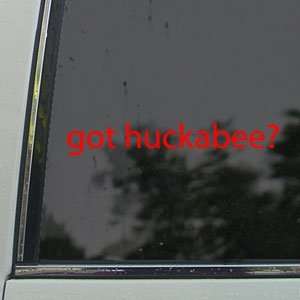  Got Huckabee? Red Decal Mike Conservative Window Red 