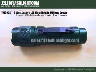 Nuwai tm303x Q3 Luxeon LED Flashlight , Green  