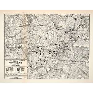   Attack Motienling Russo Japanese War   Relief Line block Map: Home