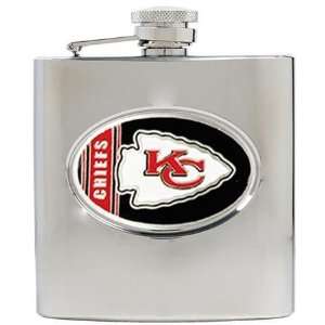  NIB Kansas City Chiefs NFL 6oz Stainless Hip Flask Sports 