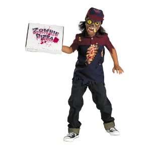  Zombie Pizza Boy Child Costume   Large (10 12): Toys 