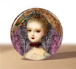Marie Antoinette France 2.25 Purse Pocket Mirror Queen  