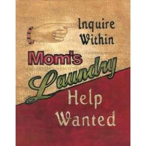 Linda Spivey   Laundry Help Wanted Canvas