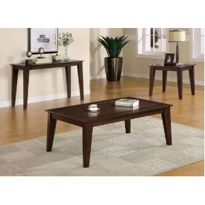  Aury End Table in Dark Brown Finish