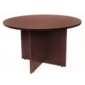  Regency Seating 42 Inch Round Conference Table, Mahogany 