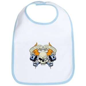  Baby Bib Sky Blue Live Fast Die Young Skull: Everything 