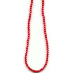  4 Mm Taiwan   Red Coral Bead Strings   1 String Office 