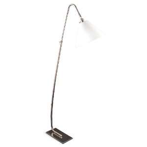 Jason Scott Adjustable Floor Lamp, Polished Nickel