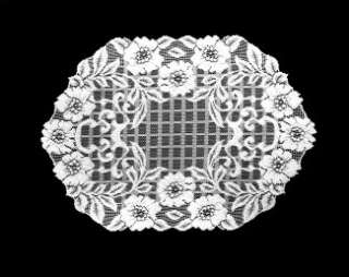 Heritage Lace Floral Trellis Placemat 14 x 20 White   Retired  