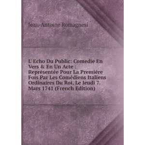   Mars 1741 (French Edition): Jean Antoine Romagnesi:  Books