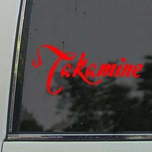  TAKAMINE GUITAR LOGO Red Decal Car Truck Window Red 