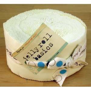  Moda BELLA SOLIDS SNOW Jelly Roll 2.5 Fabric Quilting 