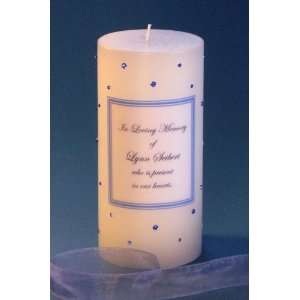  Sapphire Blue Swarovski Crystal Memorial Candle: Home 