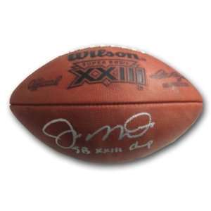  Autographed Joe Montana Super Bowl 23 Football Inscribed 