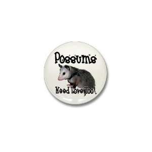  Possums Need Love Pets Mini Button by  Patio 