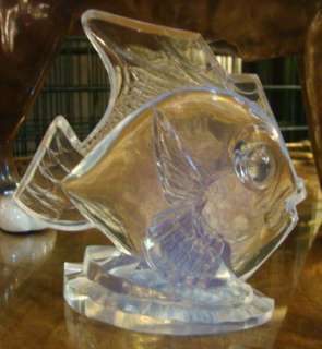 SABINO GLASS ART DECO FISH FIGURINE  