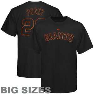  Majestic Buster Posey San Francisco Giants Player Big Sizes T Shirt 