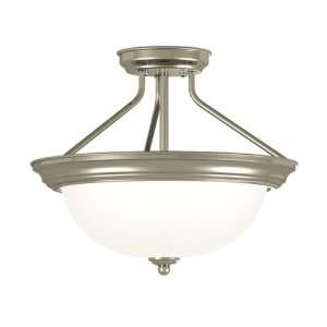  Kenroy Home 80370BS Triomphe Two Light Semi Flush Light With 12 