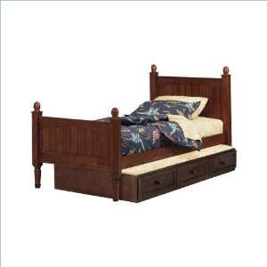  Canyon Lake Heritage Twin Panel Bed in Cocoa Finish 