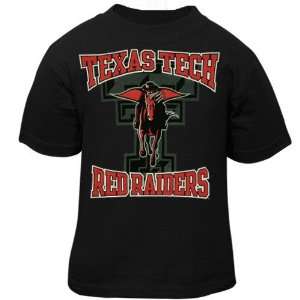  Texas Tech Red Raiders Toddler Black Mascot T shirt 