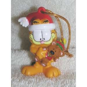  Garfield the Cat Holding Pooky PVC Christmas Ornament 