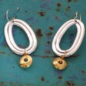  Lightweight Azteca Silver Gold Earrings: Lana Barakat 