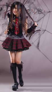 fahion Visual Kei Punk Gothic Lolita t shirt with tie  