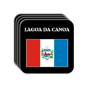  Alagoas   LAGOA DA CANOA Set of 4 Mini Mousepad Coasters 